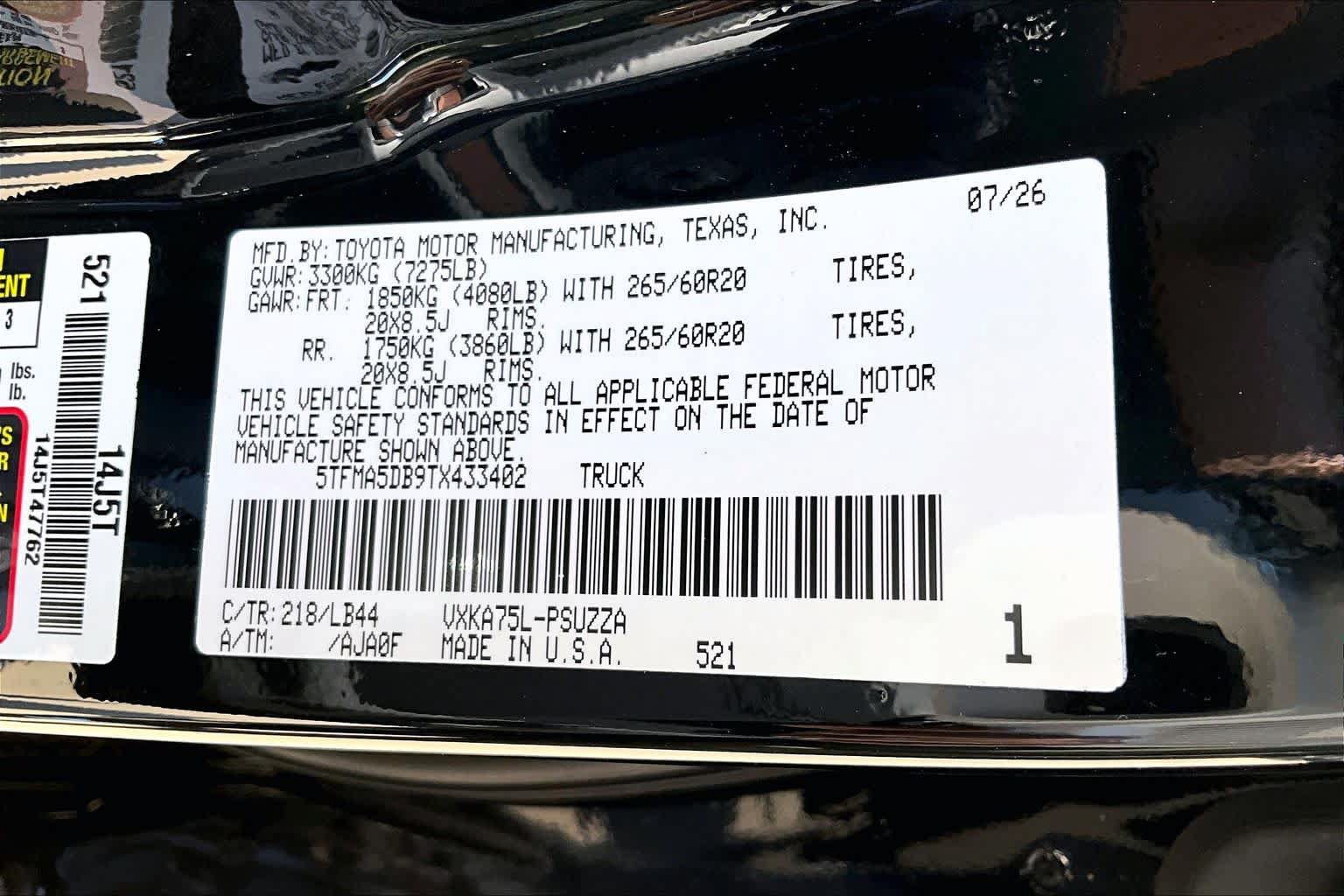 New 2026 Toyota Tundra 1794 Edition AWD/4WD image 20