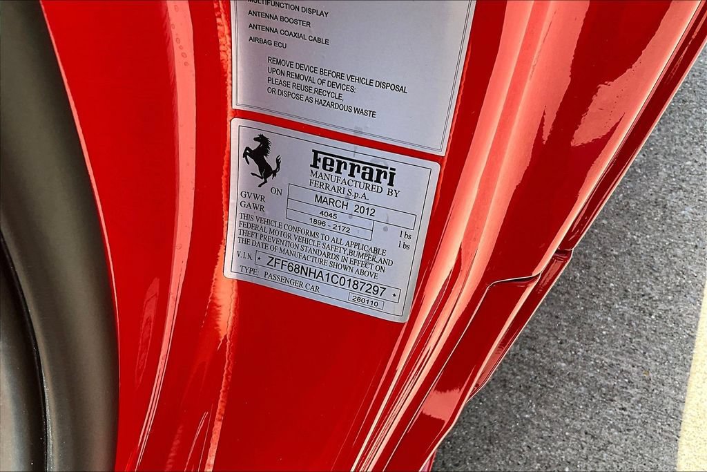 Used 2012 Ferrari 458 Spider RWD image 17