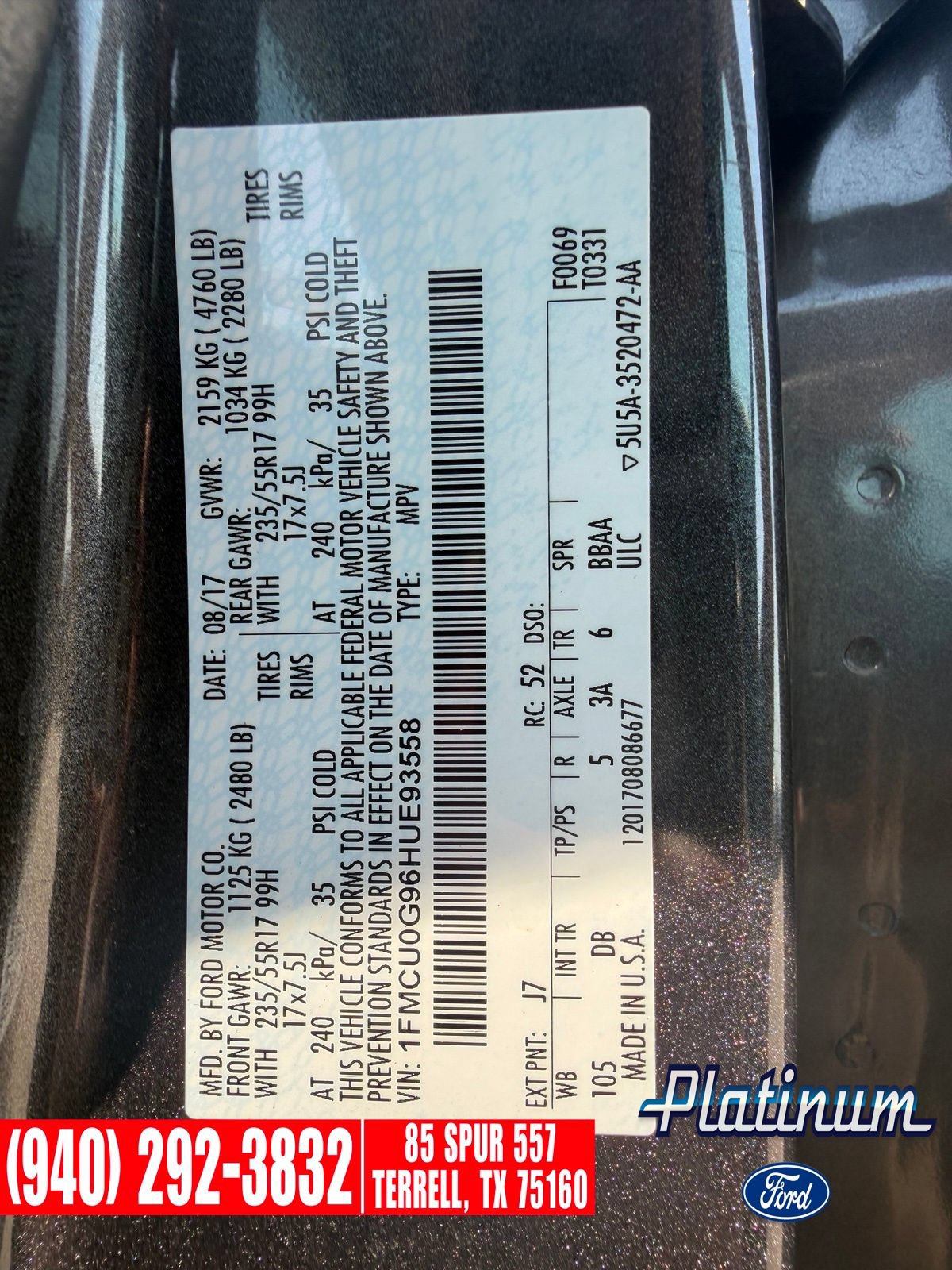 Used 2017 Ford Escape SE w/ SE Leather Comfort Package FWD image 25