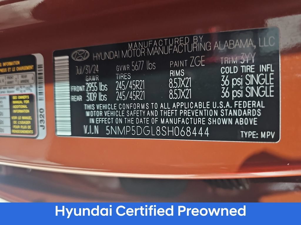 Used 2025 Hyundai Santa Fe Calligraphy AWD/4WD image 37