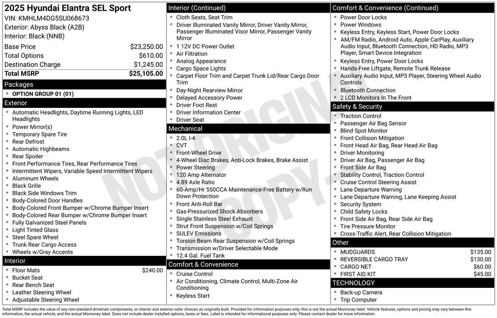 Used 2025 Hyundai Elantra Sport image 5