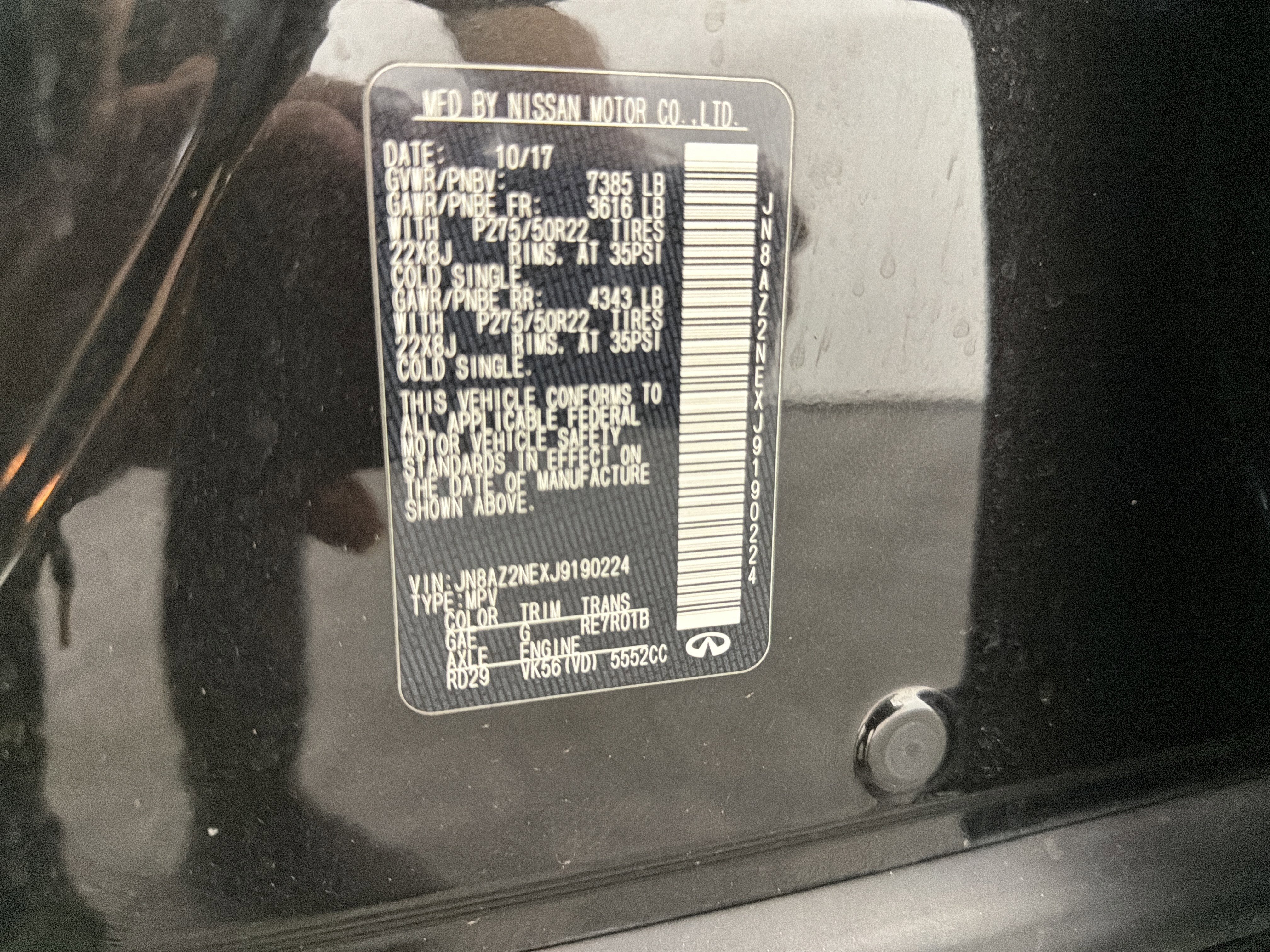 Used 2018 INFINITI QX80 4WD w/ Driver Assistance Package image 33