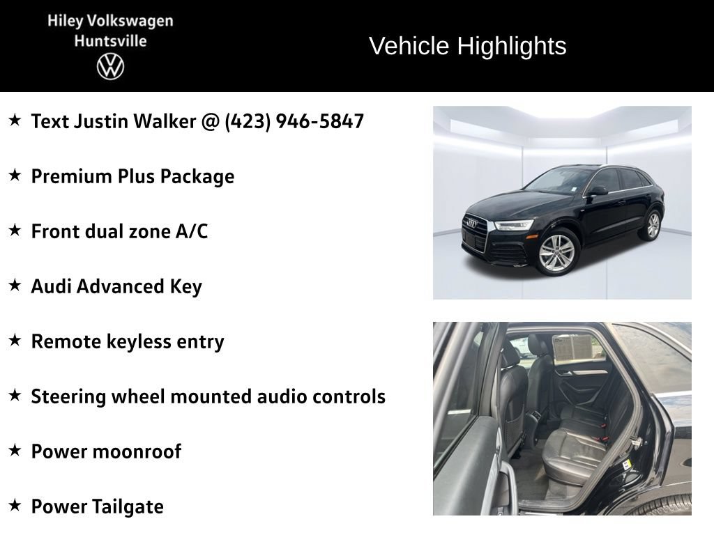 Used 2018 Audi Q3 2.0T Premium Plus w/ Premium Plus Package AWD/4WD image 6