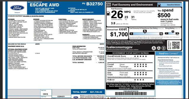 Certified 2023 Ford Escape ST-Line Select w/ Tech Pack #2 AWD/4WD image 4