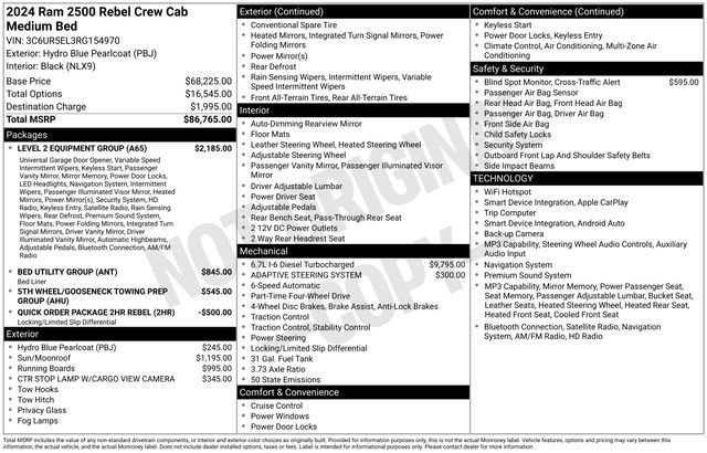 Certified 2024 RAM 2500 Rebel w/ Level 2 Equipment Group AWD/4WD image 11