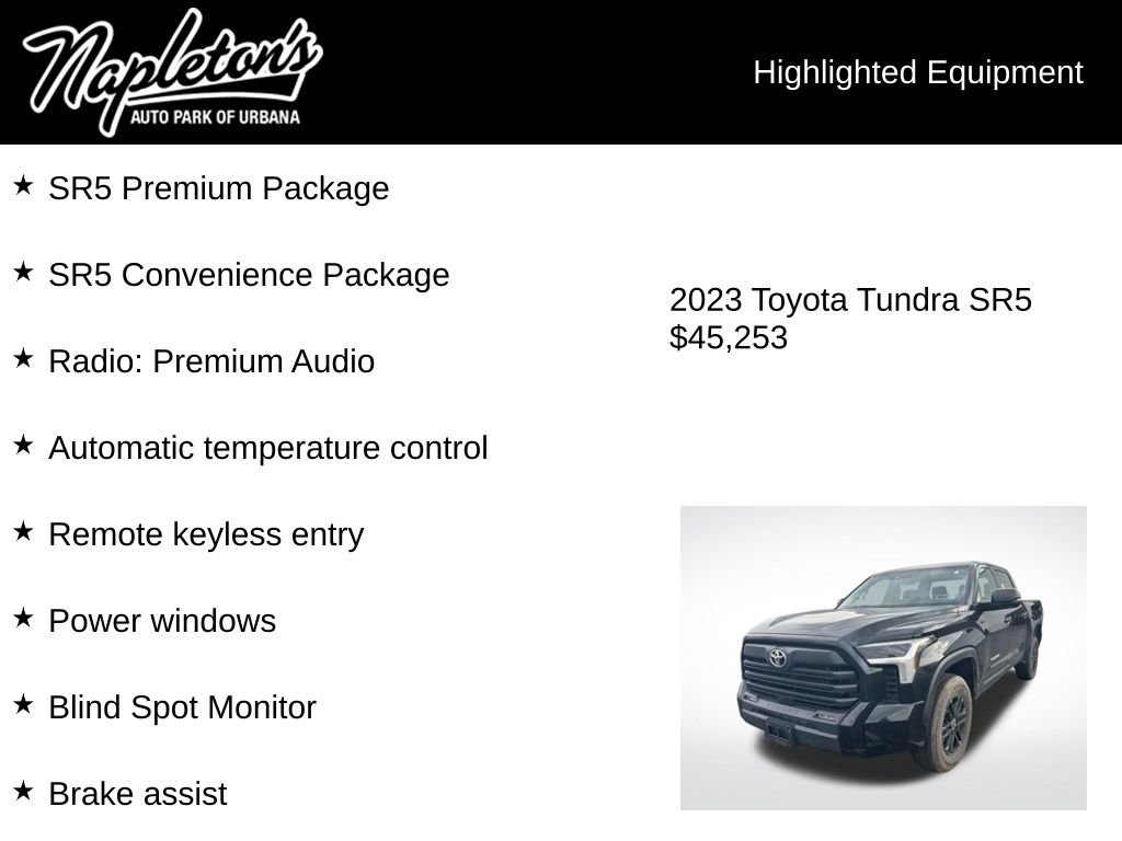 Used 2023 Toyota Tundra SR5 w/ SR5 Premium Package image 4