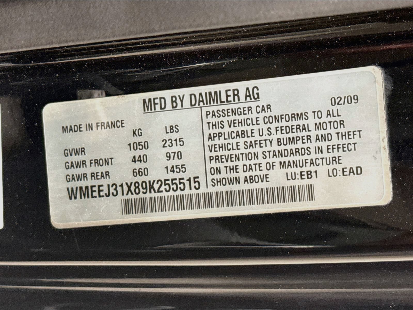 Used 2009 smart fortwo pure RWD image 27