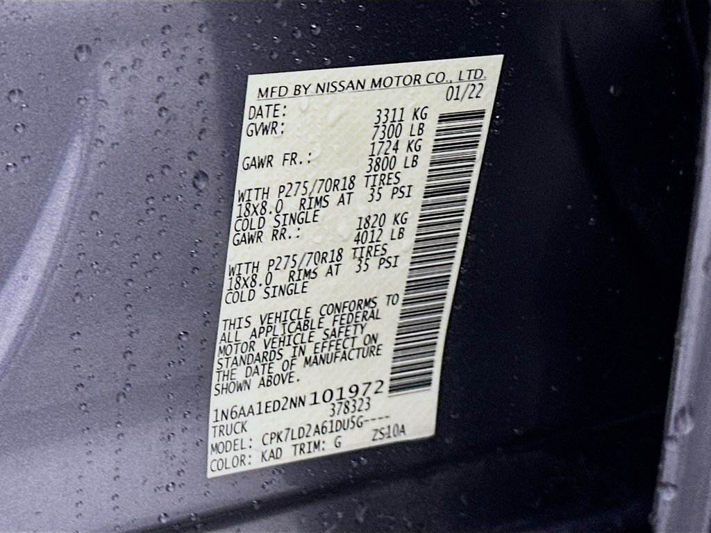 Used 2022 Nissan Titan PRO-4X w/ Pro-4x Convenience Package image 33