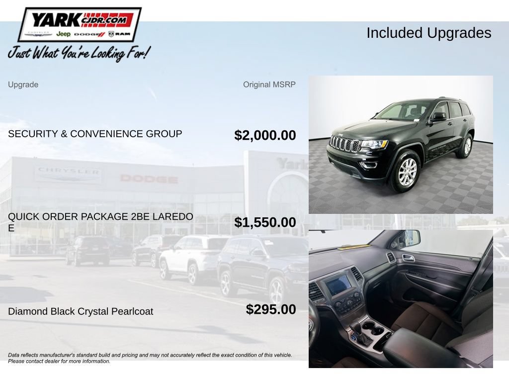 Certified 2021 Jeep Grand Cherokee Laredo w/ Security & Convenience Group AWD/4WD image 5