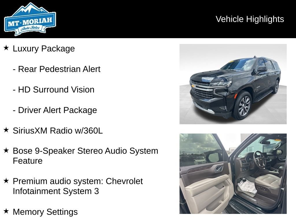 Used 2022 Chevrolet Tahoe LT w/ Luxury Package image 20