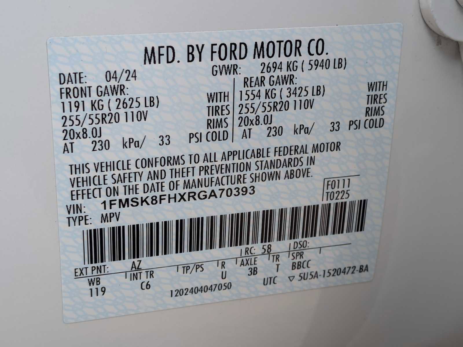 Used 2024 Ford Explorer Limited w/ Limited Technology Package AWD/4WD image 31