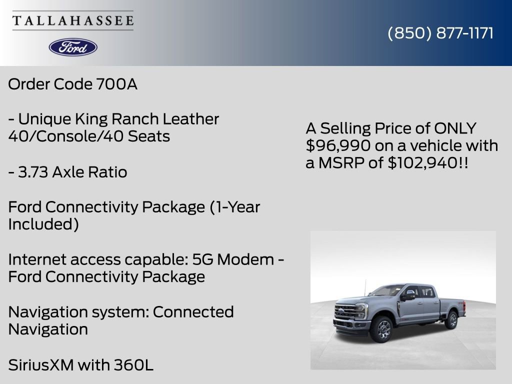 New 2026 Ford F250 King Ranch w/ Chrome Package image 30