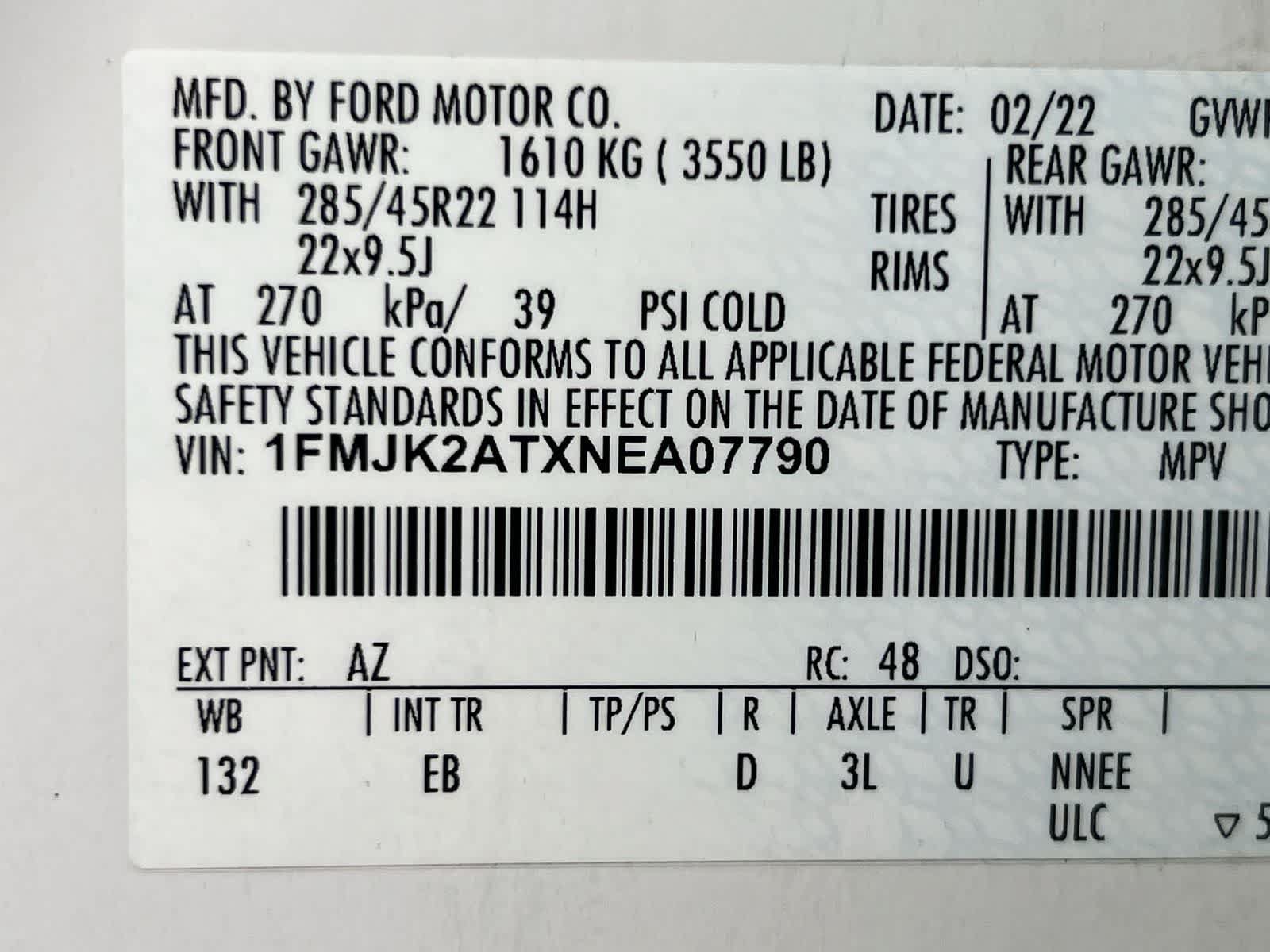 Certified 2022 Ford Expedition Max Limited AWD/4WD image 35