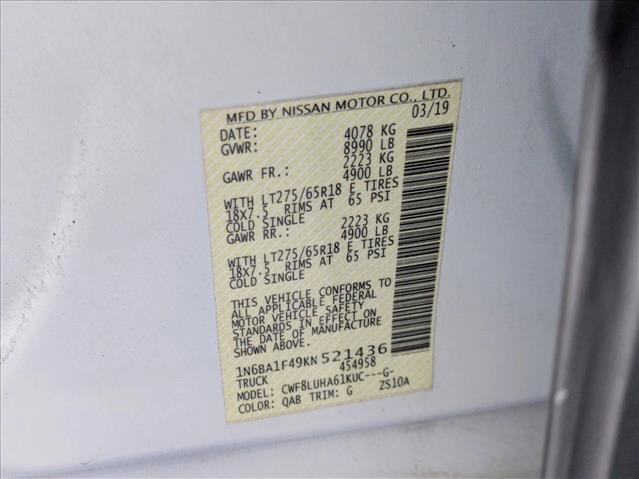 Used 2019 Nissan Titan PRO-4X w/ Pro-4x Convenience Package image 22