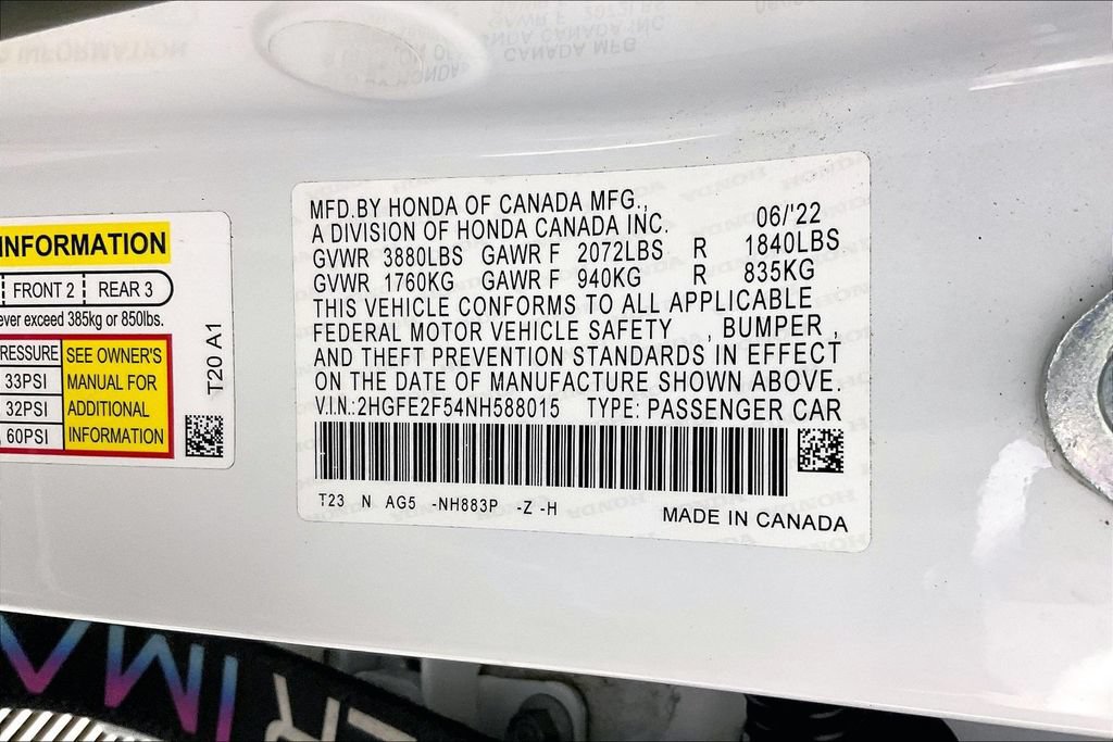Used 2022 Honda Civic Sport image 40