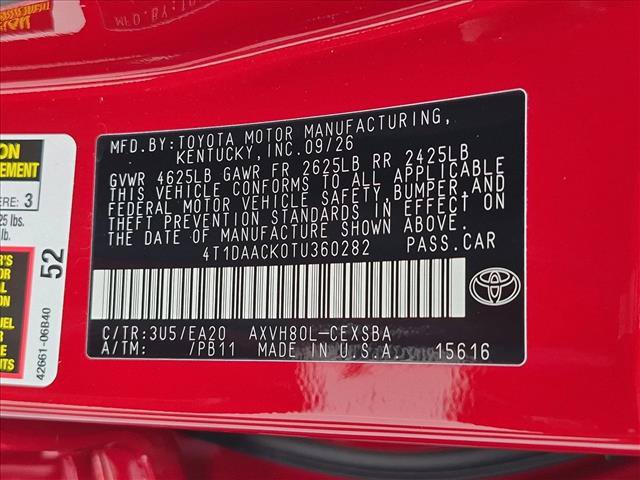 New 2026 Toyota Camry SE FWD image 17