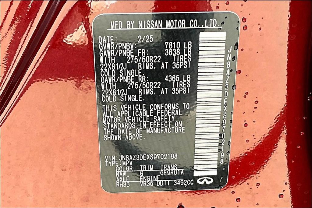 Certified 2025 INFINITI QX80 Sensory image 23