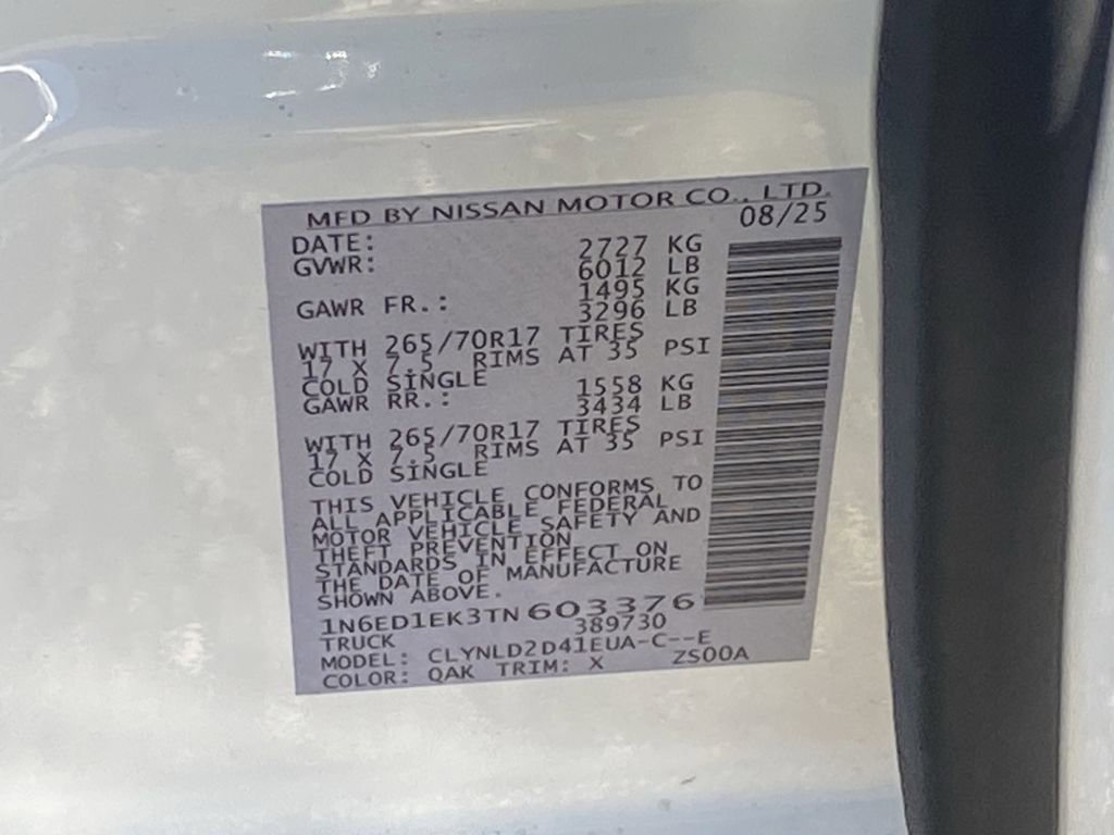 New 2026 Nissan Frontier PRO-4X w/ Pro-4x Convenience Package image 20