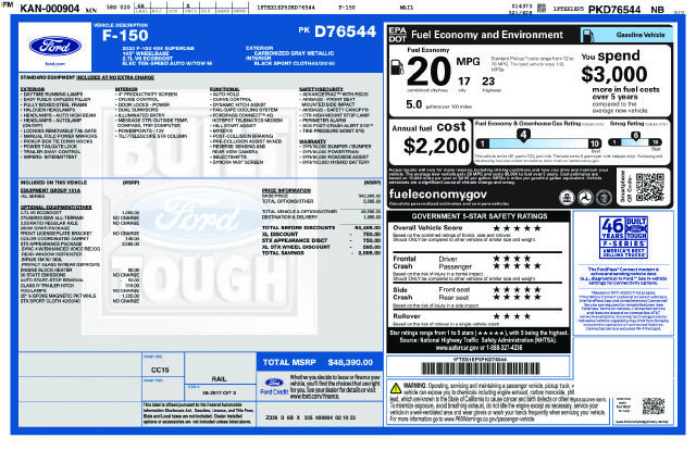 Certified 2023 Ford F150 XL w/ STX Appearance Package AWD/4WD image 29
