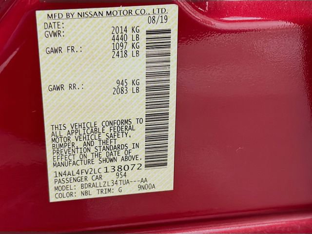 Certified 2020 Nissan Altima 2.0 Platinum image 33