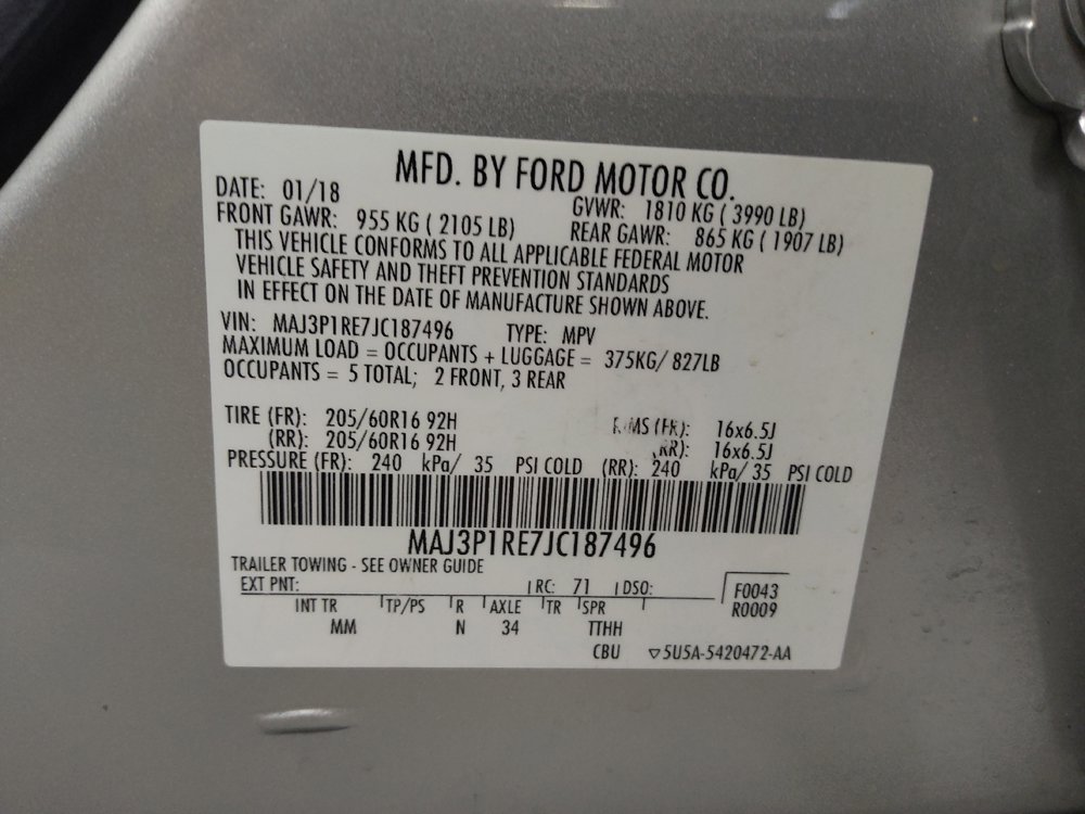Used 2018 Ford EcoSport S FWD image 33