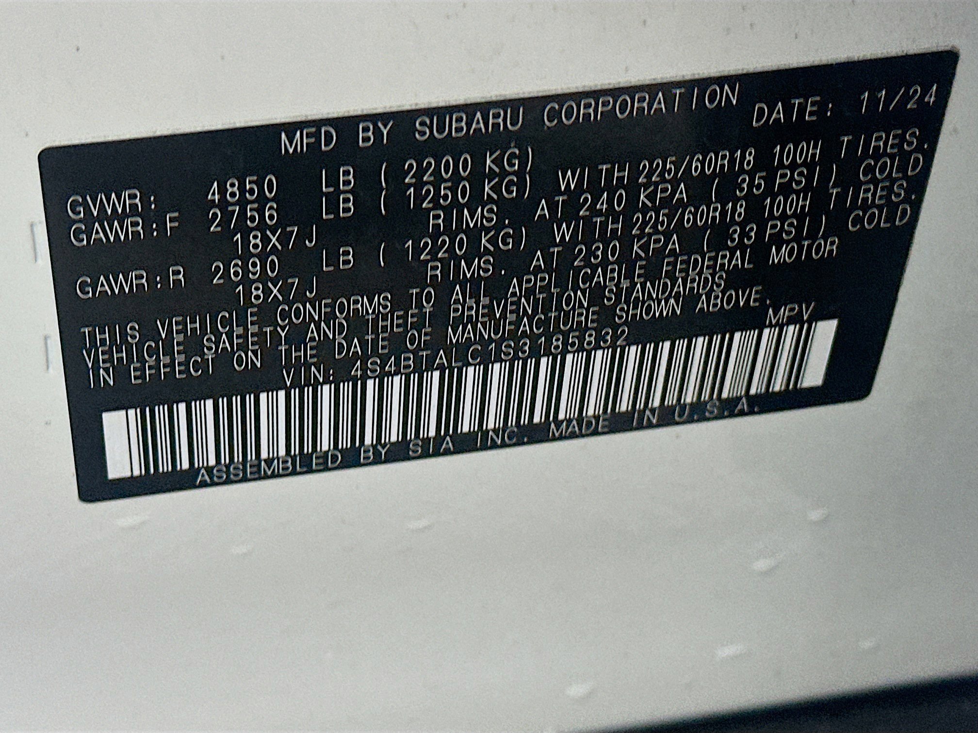 Used 2025 Subaru Outback Onyx Edition AWD/4WD image 12