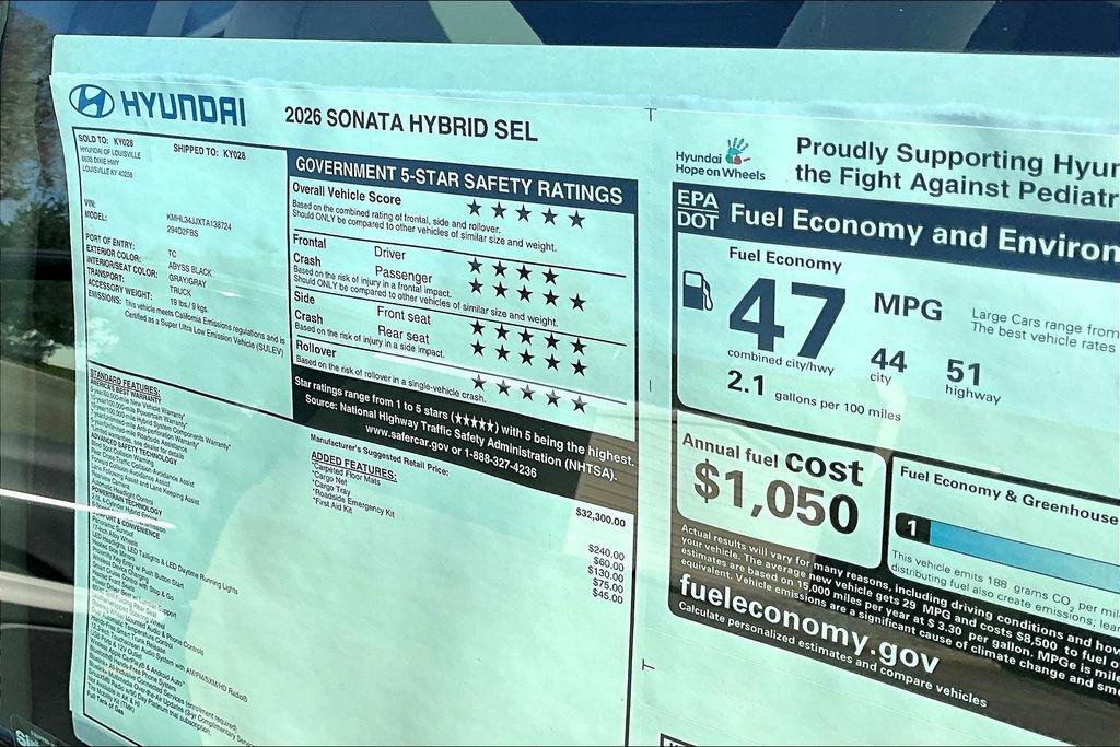 New 2026 Hyundai Sonata SEL image 14