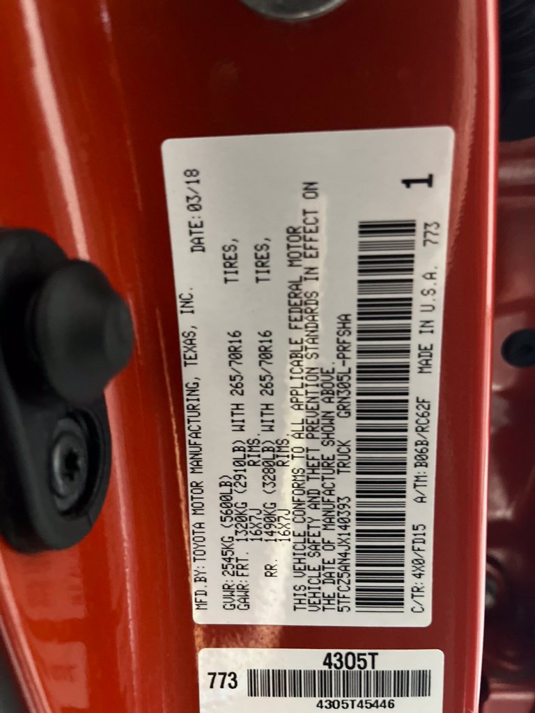 Used 2018 Toyota Tacoma TRD Off-Road AWD/4WD image 81