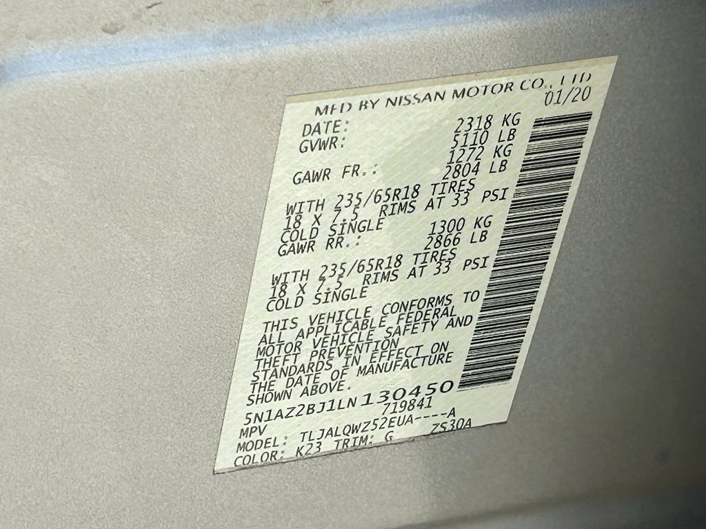 Used 2020 Nissan Murano SV image 29