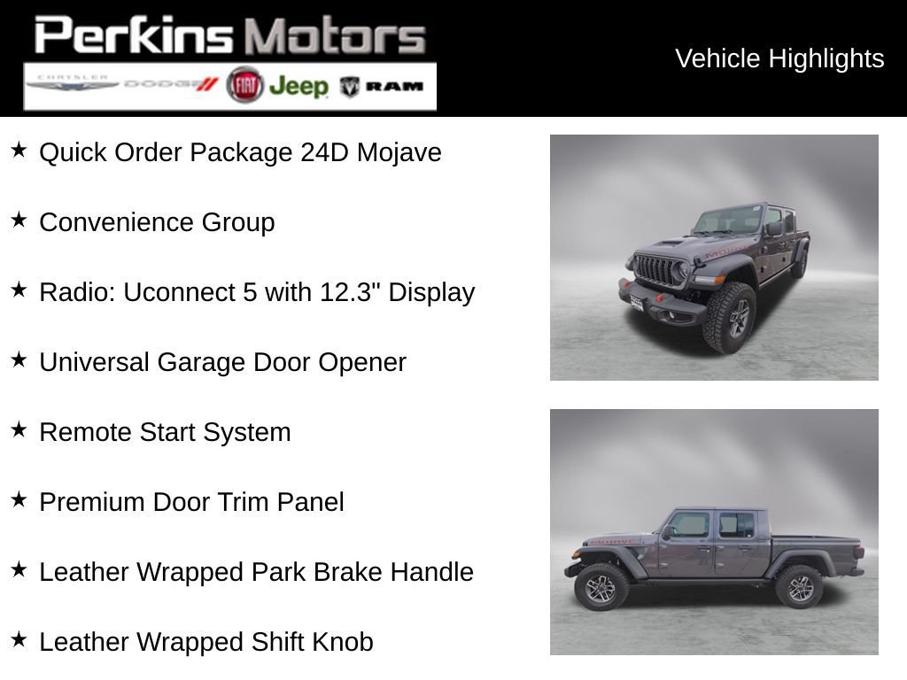 New 2026 Jeep Gladiator Mojave AWD/4WD image 3