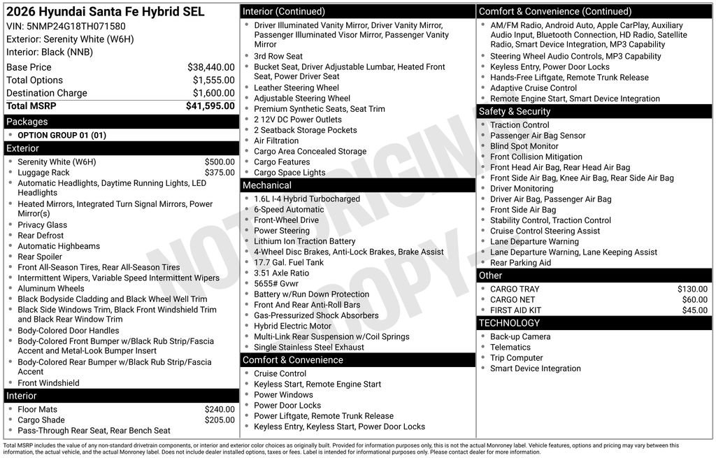 New 2026 Hyundai Santa Fe SEL image 6