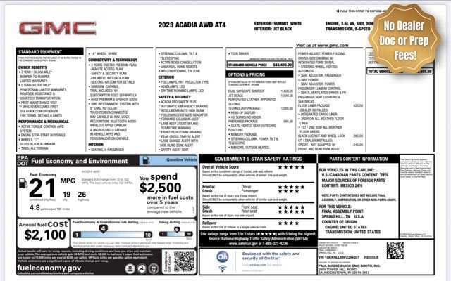 Used 2023 GMC Acadia AT4 w/ Technology Package AWD/4WD image 24