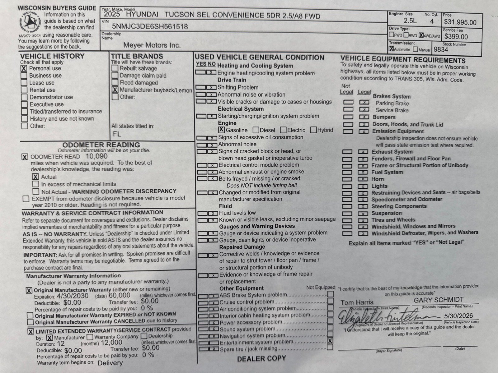 Used 2025 Hyundai Tucson SEL FWD image 30