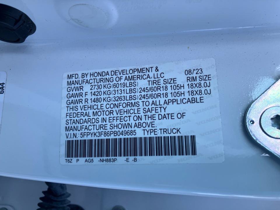 Certified 2023 Honda Ridgeline Black Edition image 35