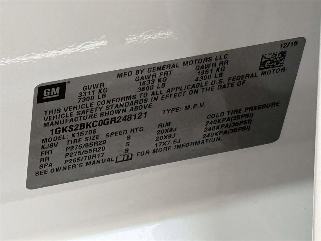 Used 2016 GMC Yukon SLT w/ Open Road Package image 36