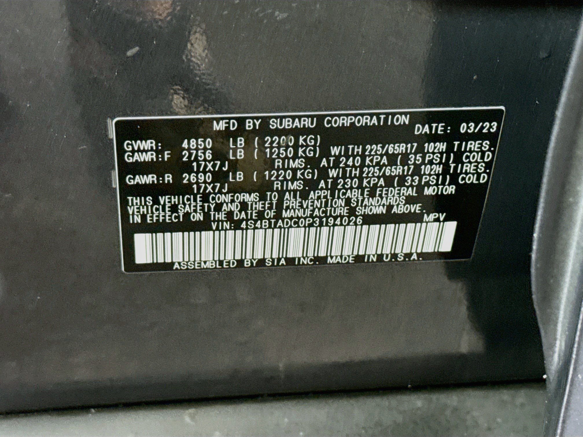 Used 2023 Subaru Outback Premium AWD/4WD image 40