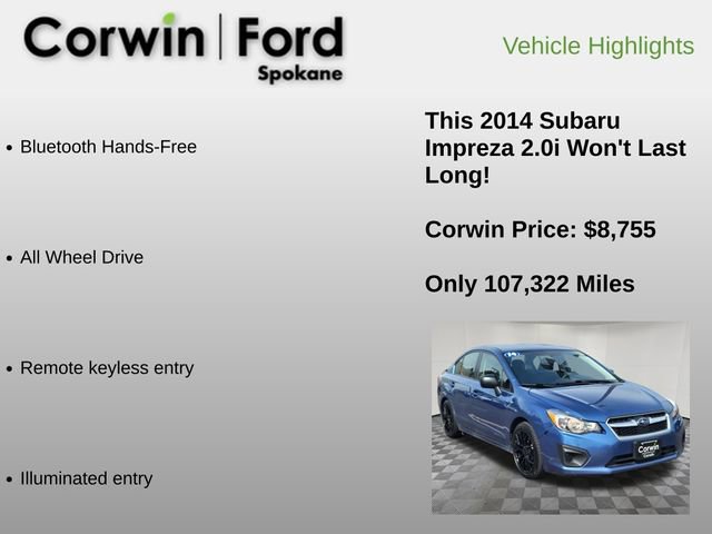 Used 2014 Subaru Impreza 2.0i image 6