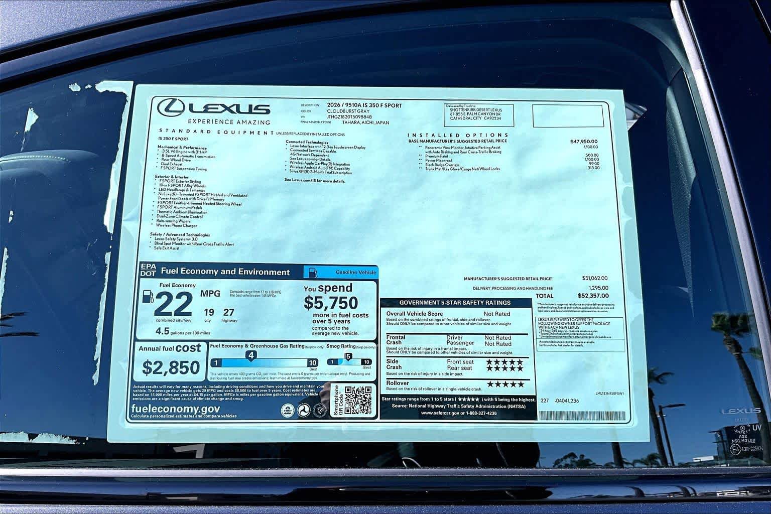 New 2026 Lexus IS 350 F Sport RWD image 22