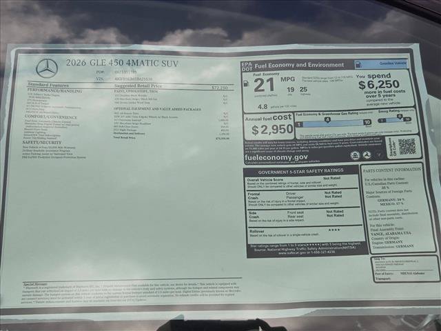 New 2026 Mercedes-Benz GLE 450 4MATIC image 17