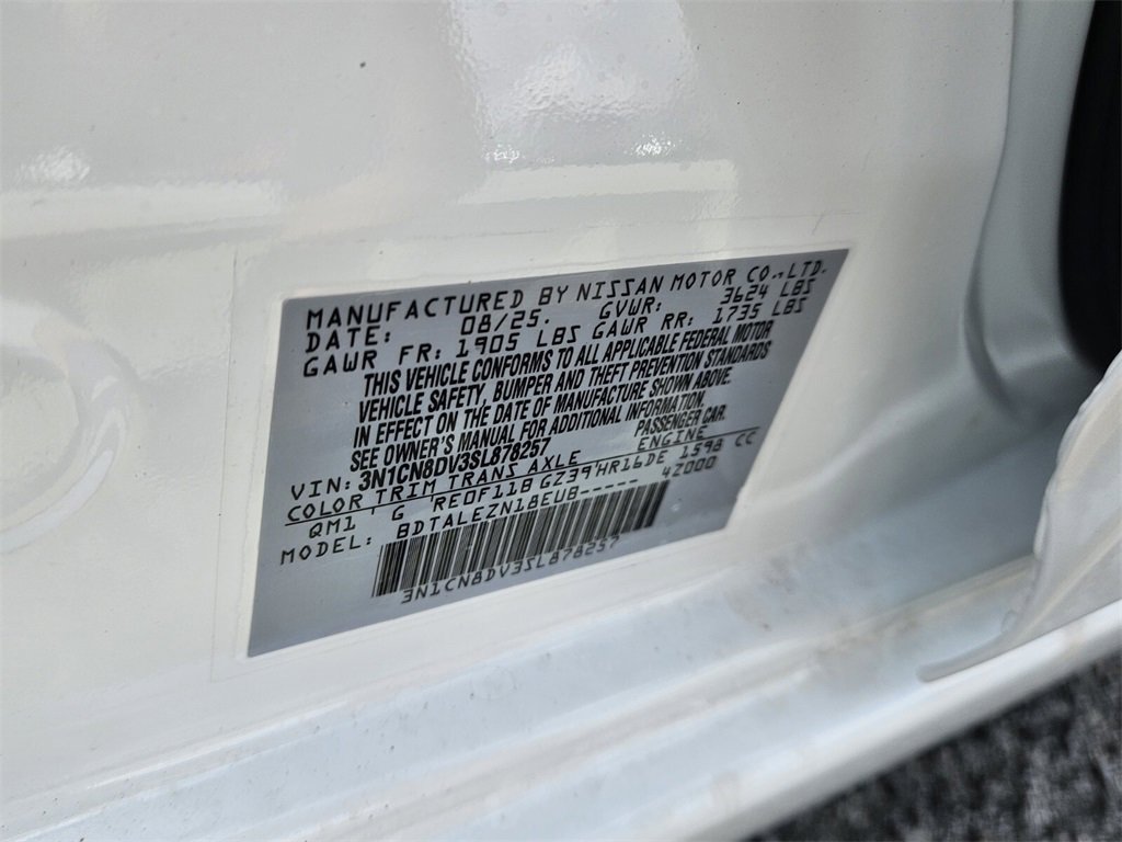 New 2025 Nissan Versa S w/ Trunk Package image 17