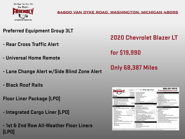 Used 2020 Chevrolet Blazer LT w/ Sound & Technology Package AWD/4WD image 4