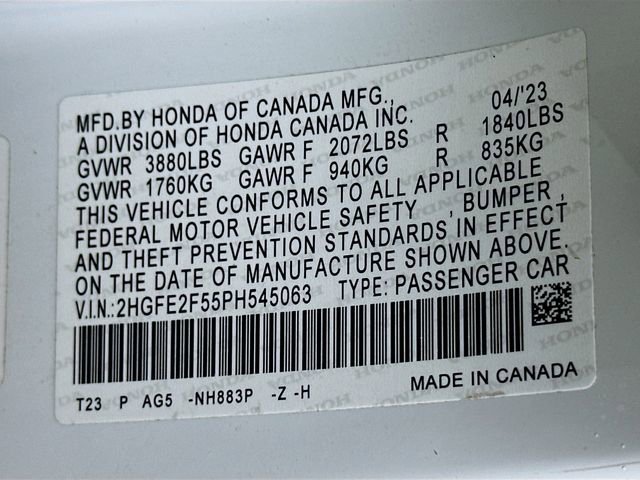 Used 2023 Honda Civic Sport image 29