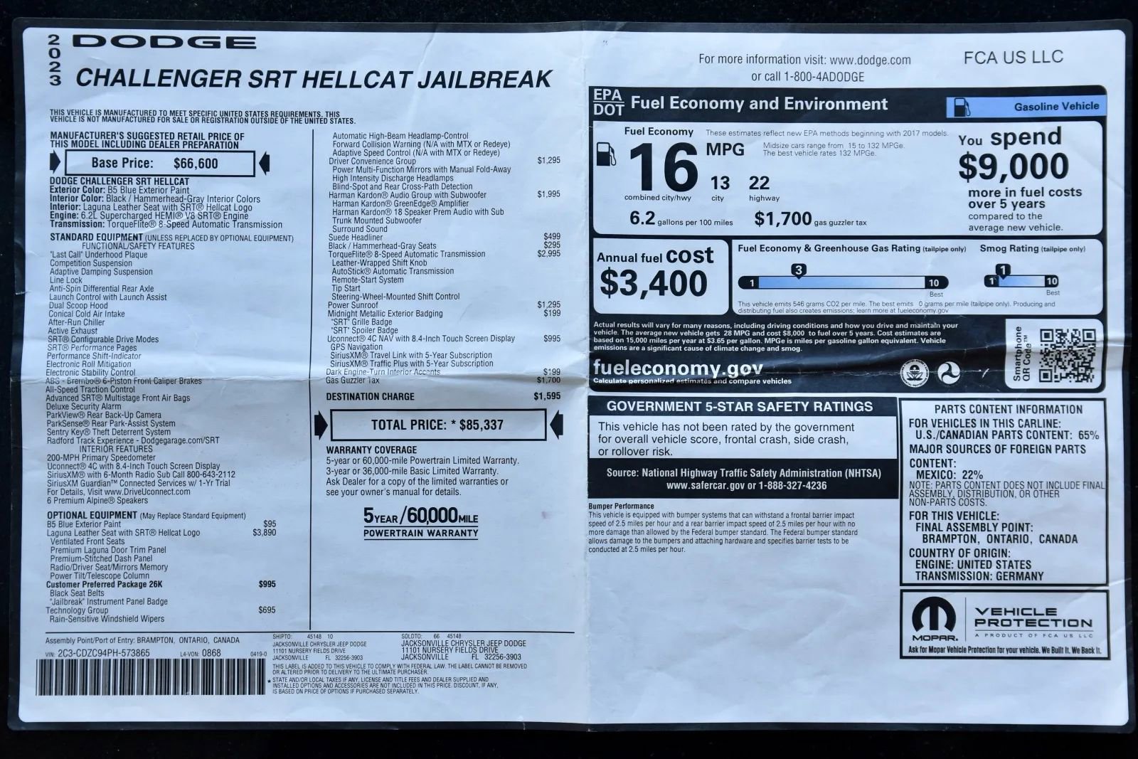 Used 2023 Dodge Challenger SRT Hellcat image 29