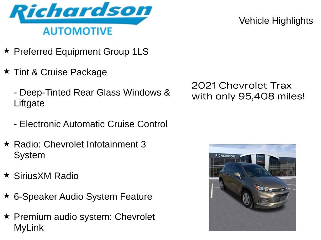 Used 2021 Chevrolet Trax LS w/ Tint and Cruise Package image 11