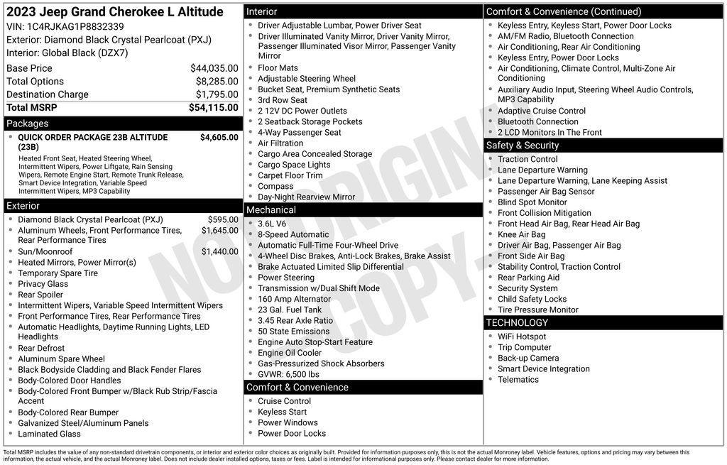 Used 2023 Jeep Grand Cherokee L Laredo image 1