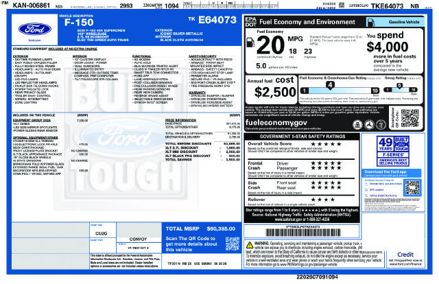 New 2026 Ford F150 XLT w/ Equipment Group 302A MID AWD/4WD image 24