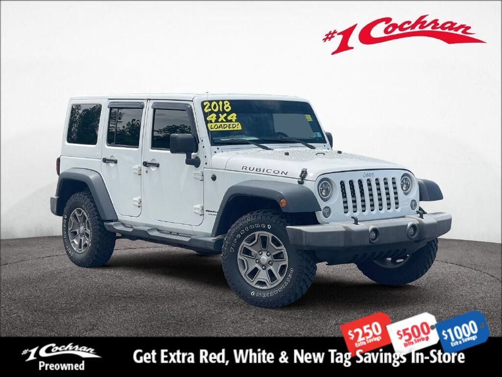 Used 2018 Jeep Wrangler Unlimited Rubicon w/ Cold Weather Group AWD/4WD image 1