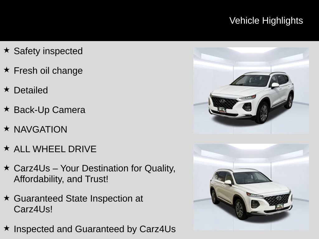 Used 2019 Hyundai Santa Fe SEL AWD/4WD image 40