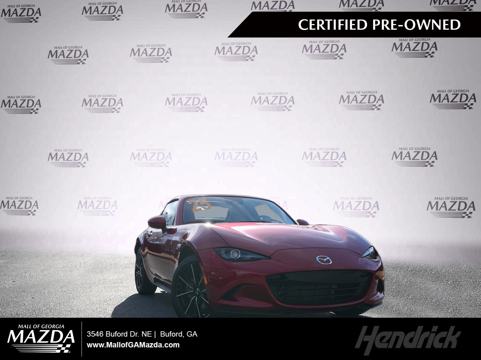 Certified 2025 MAZDA MX-5 Miata RF Grand Touring w/ Weather Package