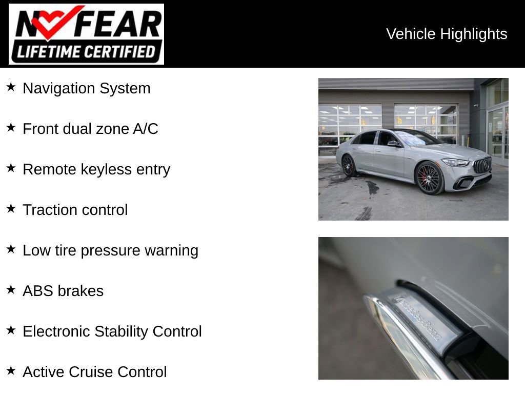 Used 2024 Mercedes-Benz S 63 AMG S w/ Rear Seat Package image 2